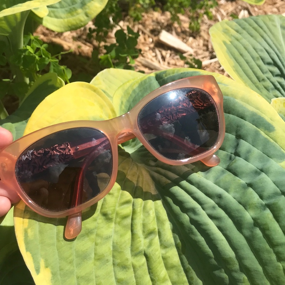 Maui Jim Monstera Leaf Rose Gold